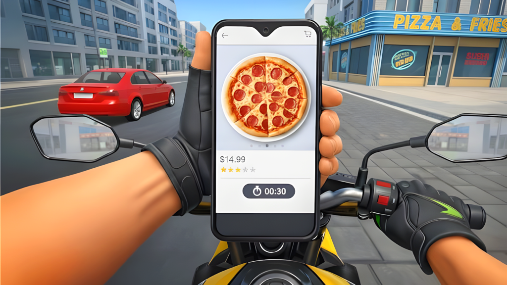City Pizza Home Delivery 3d gameplay screenshot 1