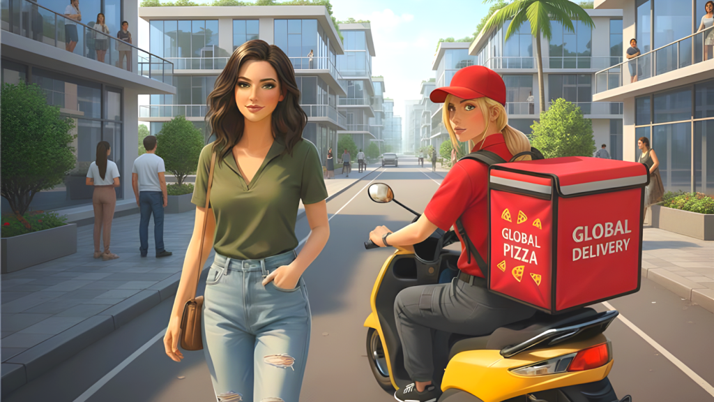 City Pizza Home Delivery 3d gameplay screenshot 3