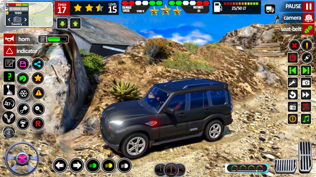 Offroad Jeep Driving Games 3d gameplay screenshot 1