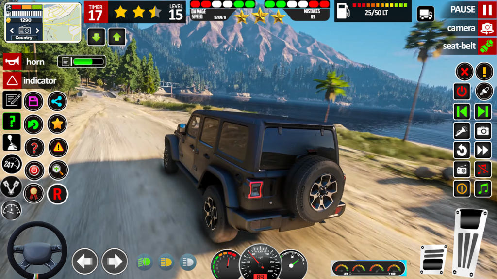 Offroad Jeep Driving Games 3d gameplay screenshot 2