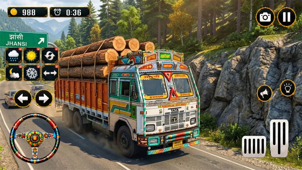 Real Indian Cargo Truck Game gameplay screenshot 1