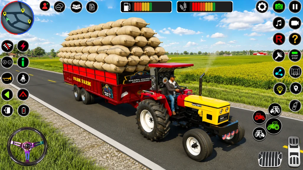 Tractor Farming Games 2023 gameplay screenshot 1